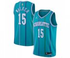 Charlotte Hornets #15 Kemba Walker Swingman Aqua Hardwood Classics Basketball Jersey