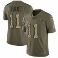 Tennessee Titans #11 Luke Falk Limited Olive Camo 2017 Salute to Service NFL Jersey