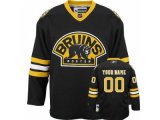 customized boston bruins jersey black third man hockey