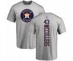 Houston Astros #43 Lance McCullers Ash Backer T-Shirt