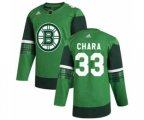 Boston Bruins #33 Zdeno Chara 2020 St. Patrick's Day Stitched Hockey Jersey Green