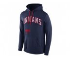 Cleveland Indians Nike Cooperstown Performance Pullover Navy Blue MLB Hoodie