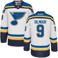 St. Louis Blues #9 Doug Gilmour Authentic White Away NHL Jersey
