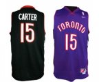 Toronto Raptors #15 Vince Carter Swingman Black Purple Throwback NBA Jersey
