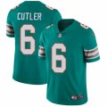 Miami Dolphins #6 Jay Cutler Aqua Green Alternate Vapor Untouchable Limited Player NFL Jersey