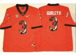 Georgia Bulldogs #3 Todd Gurley II Red Player Fashion Stitched NCAA Jersey