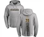 NHL Adidas Pittsburgh Penguins #72 Patric Hornqvist Ash Backer Pullover Hoodie