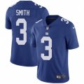 New York Giants #3 Geno Smith Royal Blue Team Color Vapor Untouchable Limited Player NFL Jersey