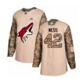 Arizona Coyotes #42 Aaron Ness Authentic Camo Veterans Day Practice Hockey Jersey