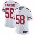 San Francisco 49ers #58 Elvis Dumervil White Vapor Untouchable Limited Player NFL Jersey
