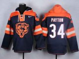 Chicago Bears #34 payton orange-blue-1[pullover hooded sweatshirt]