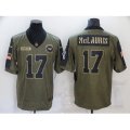 Washington Redskins #17 Terry McLaurin Nike Olive 2021 Salute To Service Limited Player Jersey