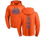 New York Knicks #33 Patrick Ewing Orange One Color Backer Pullover Hoodie
