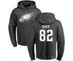 Philadelphia Eagles #82 Mike Quick Ash One Color Pullover Hoodie