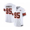 Cleveland Browns #95 Myles Garrett White 2023 F.U.S.E. 1946 Collection Vapor Untouchable Limited Football Stitched Jersey
