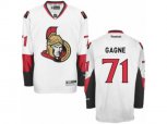 Ottawa Senators #71 Gabriel Gagne Authentic White Away NHL Jersey