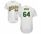 Oakland Athletics Sheldon Neuse White Home Flex Base Authentic Collection Baseball Player Jersey