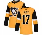 Adidas Pittsburgh Penguins #17 Bryan Rust Premier Gold Alternate NHL Jersey