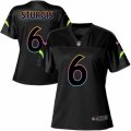 Women Los Angeles Chargers #6 Caleb Sturgis Game Black Fashion NFL Jersey