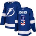 Tampa Bay Lightning #9 Tyler Johnson Authentic Blue USA Flag Fashion NHL Jersey