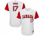 Canada Baseball #17 Eric Wood White 2017 World Baseball Classic Authentic Team Jersey