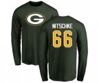 Green Bay Packers #66 Ray Nitschke Green Name & Number Logo Long Sleeve T-Shirt