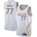 Dallas Mavericks #77 Luka Doncic Nike White 2020-21 Swingman Player Jersey