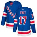New York Rangers #17 Jesper Fast Premier Royal Blue Home NHL Jersey