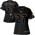 Women New Orleans Saints #27 Natrell Jamerson Game Black Fashion NFL Jersey