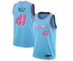 Miami Heat #41 Glen Rice Authentic Blue Basketball Jersey - 2019-20 City Edition