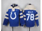 Indianapolis Colts #78 Ryan Kelly Royal Blue Player Pullover Hoodie