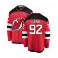 New Jersey Devils #92 Graeme Clarke Fanatics Branded Red Home Breakaway Hockey Jersey