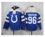 Indianapolis Colts #96 Henry Anderson Royal Blue Player Pullover NFL Hoodie