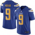 Los Angeles Chargers #9 Nick Novak Limited Electric Blue Rush Vapor Untouchable NFL Jersey