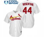 St. Louis Cardinals #44 Trevor Rosenthal Replica White Home Cool Base Baseball Jersey