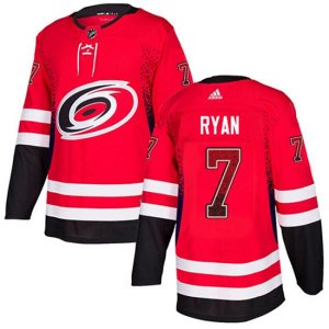 Carolina Hurricanes #7 Derek Ryan Authentic Red Drift Fashion NHL Jersey
