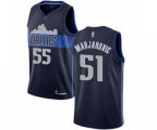 Dallas Mavericks #51 Boban Marjanovic Authentic Navy Blue Basketball Jersey Statement Edition