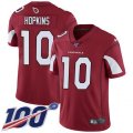 Arizona Cardinals #10 DeAndre Hopkins Red Team Color Stitched NFL 100th Season Vapor Untouchable Limited Jersey