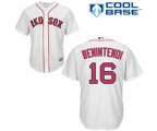 Boston Red Sox #16 Andrew Benintendi Replica White Home Cool Base Baseball Jersey