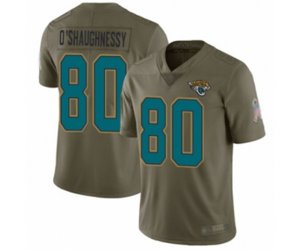 Jacksonville Jaguars #80 James O\'Shaughnessy Limited Olive 2017 Salute to Service Football Jersey
