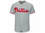 Philadelphia Phillies Majestic Road Blank Gray Flex Base Authentic Collection Team Jersey