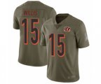 Cincinnati Bengals #15 Damion Willis Limited Olive 2017 Salute to Service Football Jersey
