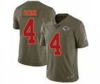 Kansas City Chiefs #4 Chad Henne Limited Olive 2017 Salute to Service Football Jersey