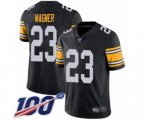 Pittsburgh Steelers #23 Mike Wagner Black Alternate Vapor Untouchable Limited Player 100th Season Football Jersey
