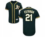 Oakland Athletics #21 Marco Estrada Green Alternate Flex Base Authentic Collection Baseball Jersey
