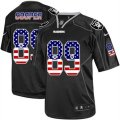Oakland Raiders #89 Amari Cooper Elite Black USA Flag Fashion NFL Jersey