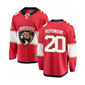 Florida Panthers #20 Aleksi Heponiemi Authentic Red Home Fanatics Branded Breakaway Hockey Jersey