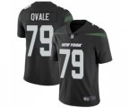 New York Jets #79 Brent Qvale Black Alternate Vapor Untouchable Limited Player Football Jersey