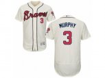 Atlanta Braves #3 Dale Murphy Cream Flexbase Authentic Collection MLB Jersey