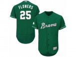 Atlanta Braves #25 Tyler Flowers Green Celtic Flexbase Authentic Collection MLB Jersey
